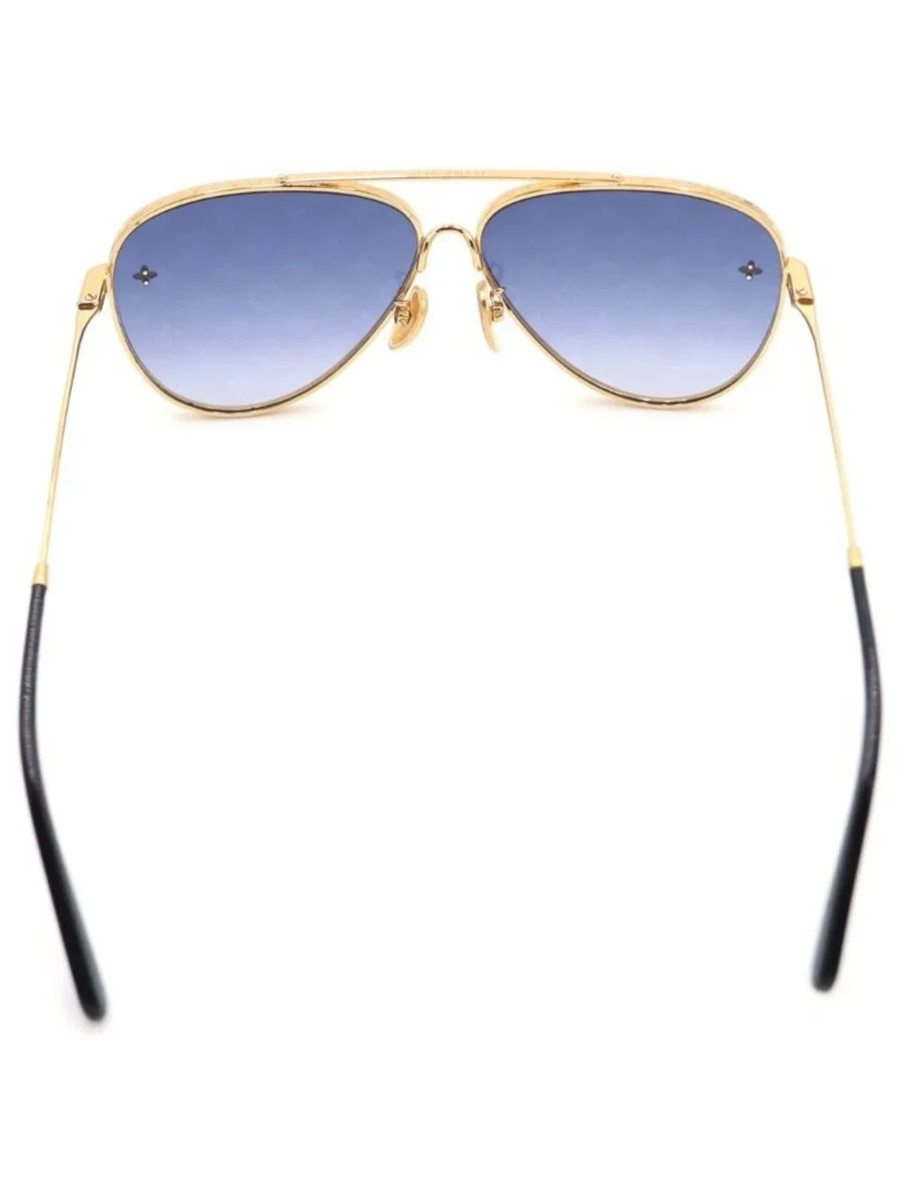 Louis Vuitton Wellington Sunglasses Monogram Gold Navy Eyewear